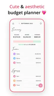 budget planner app - fleur iphone screenshot 1
