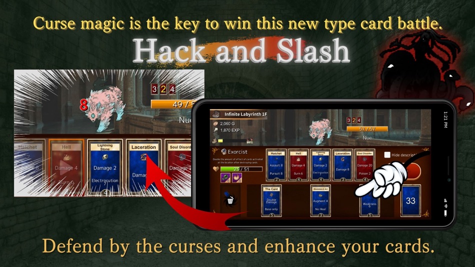 #2. Cursed Labyrinth -Hack & Slash (iOS) โดย: YASUHIDE KOBAYASHI