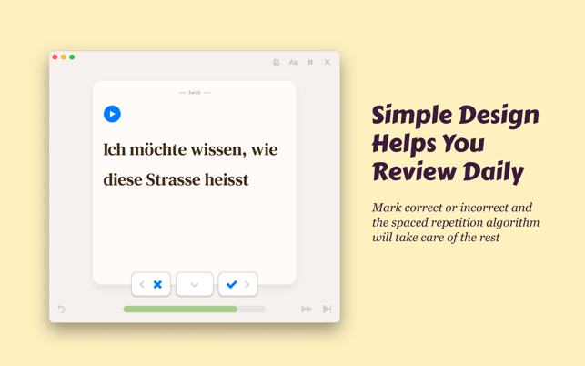 Frische Karten – Flashcards Screenshot