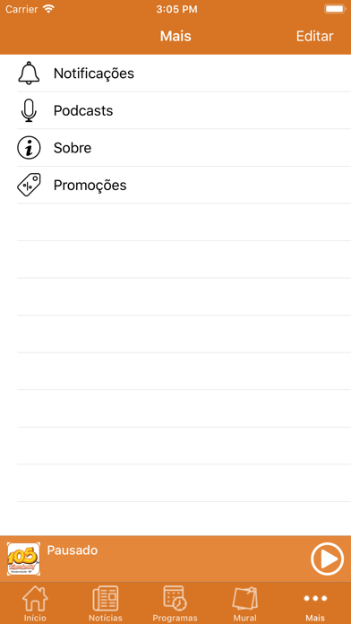 105 FM de Rondonópolis Screenshot