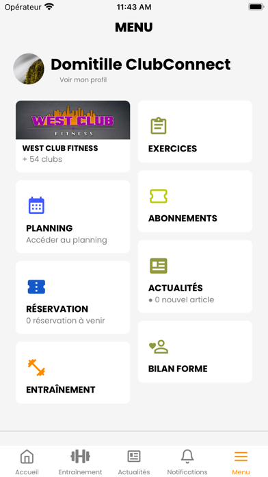 West Club Fitness Suresnes Screenshot