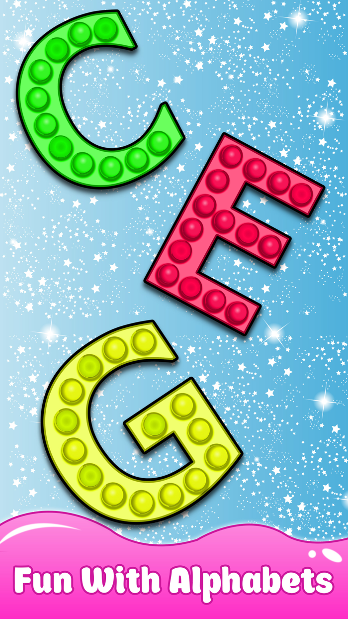 Pop it Toys ABC Learning Game