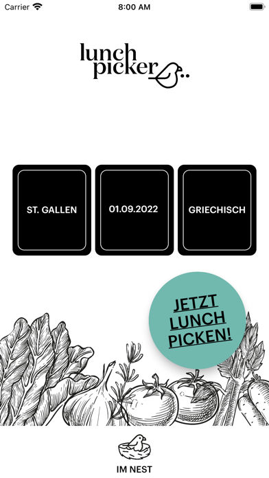 Lunchpicker App Screenshot