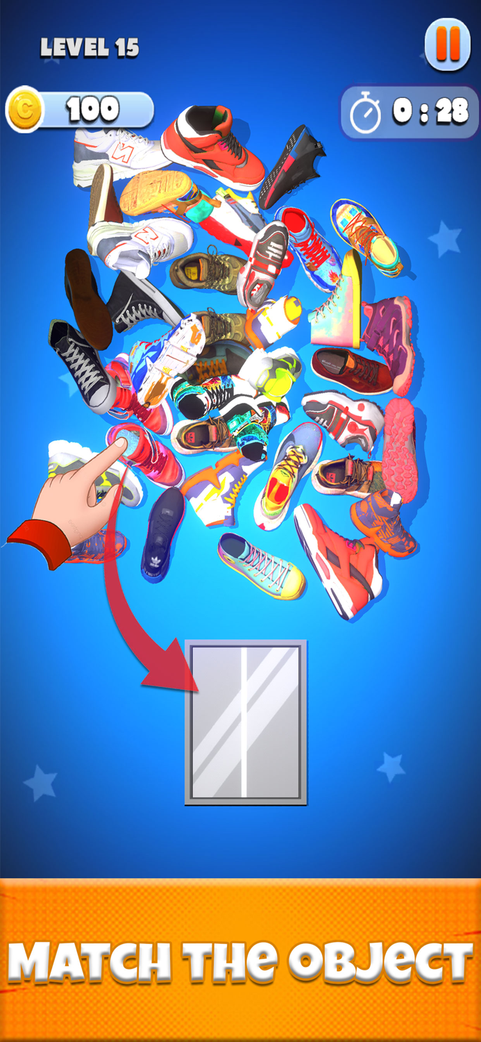 Sneaker Sort Puzzle Game