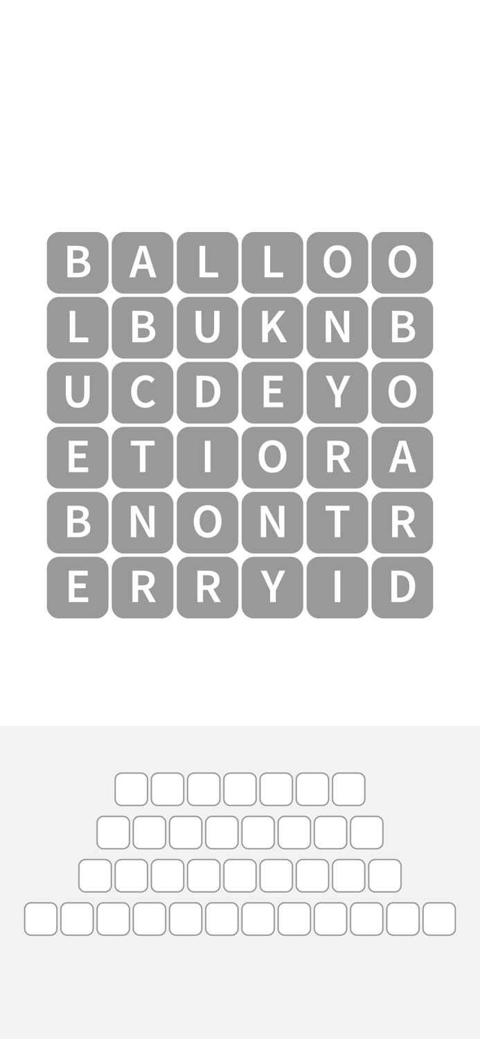 Word Game - swipe the words