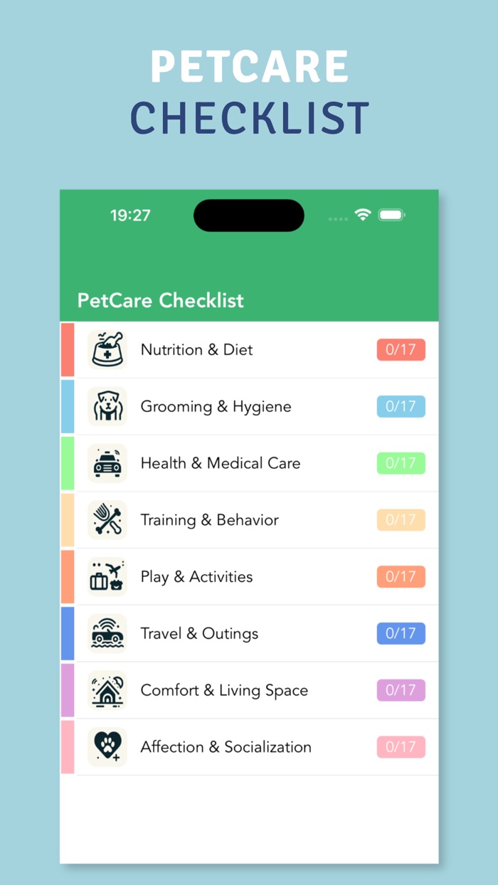PetCare Checklist