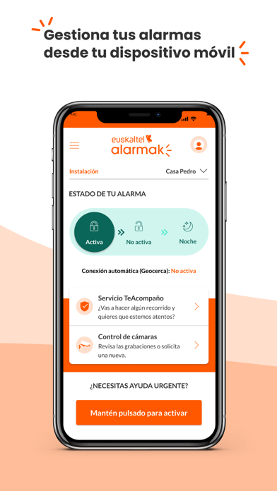 Euskaltel Alarmak Screenshot