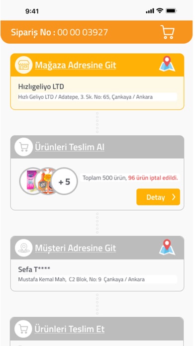 Hızlı Geliyo Kurye Screenshot