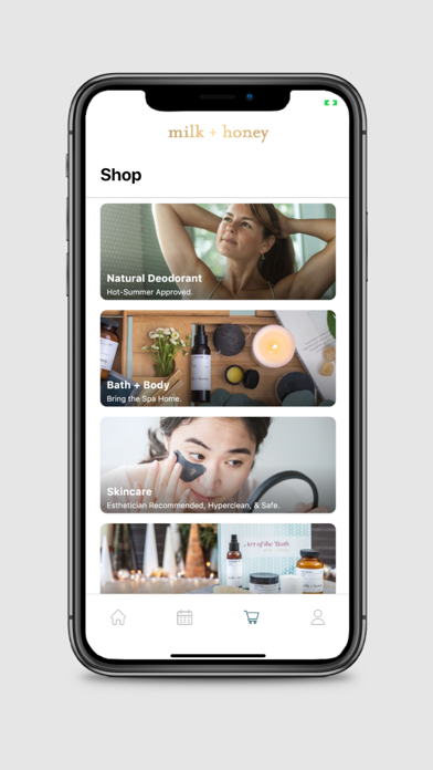 milk + honey spa Screenshot