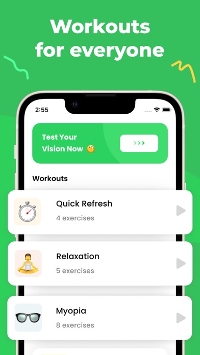 Vision Test & Eye Workout Screenshot
