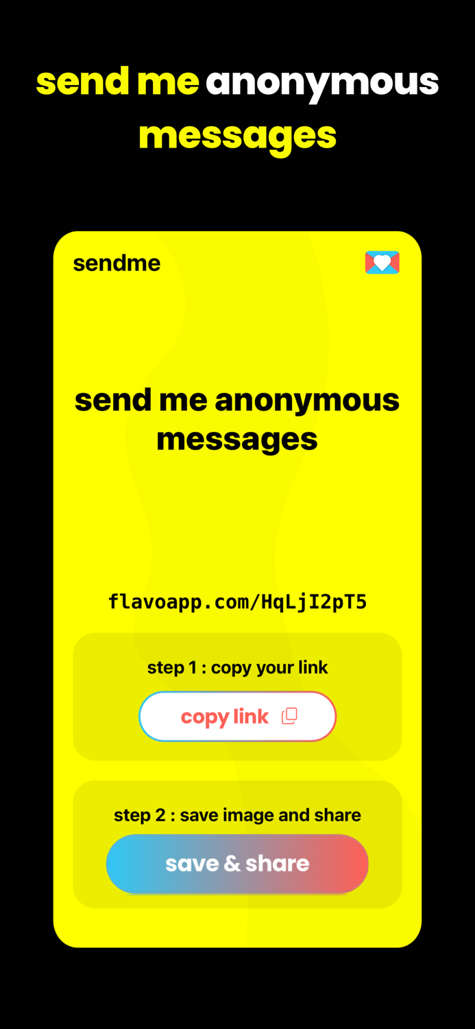 sendme anonymous message