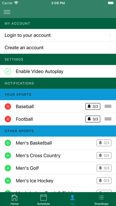 MIAC Athletics Screenshot