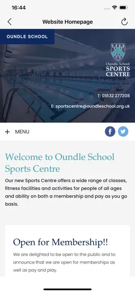 Game screenshot Oundle School Sports Centre hack