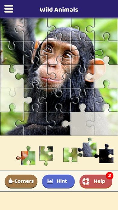 Wild Animals Jigsaw Puzzle Screenshot