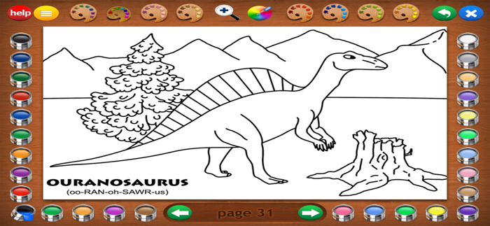 Coloring Book 2 Dinosaurs