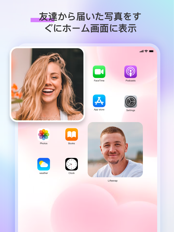 LifeSnap Widget：写真、友達のおすすめ画像1