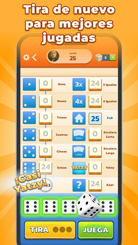 Yatzy - Clásico juego de dados screenshot 3