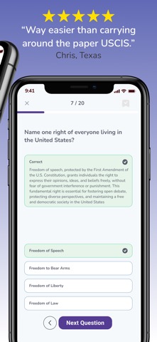 US Citizenship Test | EZ Prepのおすすめ画像2