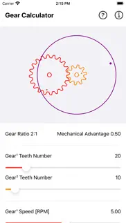 gear simulation & calculation iphone screenshot 1