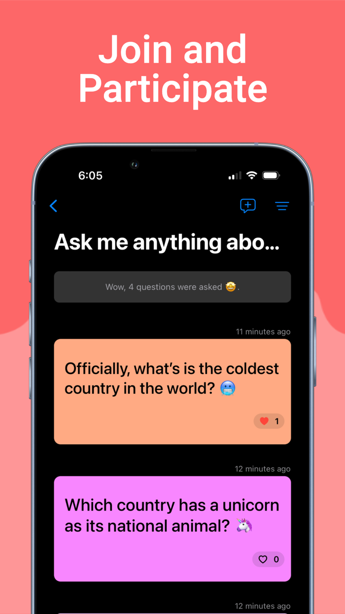 Live Questions - Ask Anything