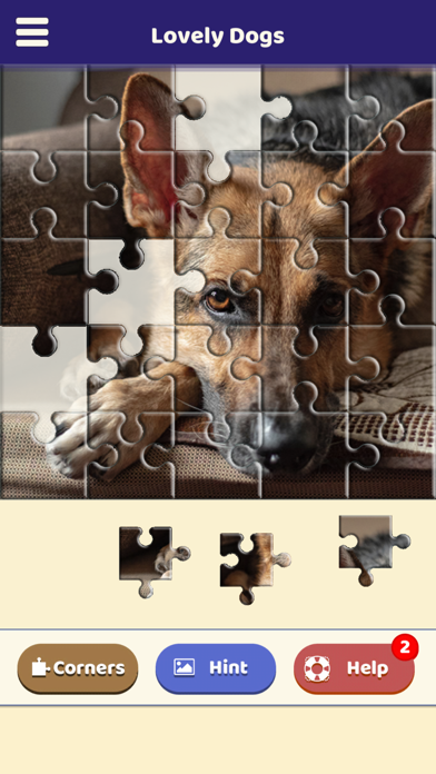 Lovely Dogs Puzzle Screenshot