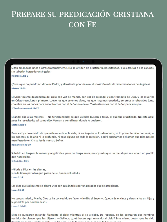 Temas Biblicos para Predicar iPad screenshot 3 - Reference app