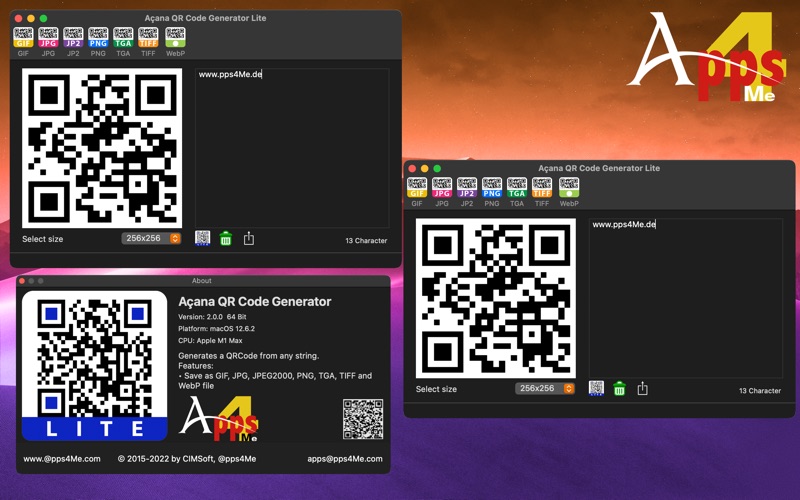 Screenshot #1 pour Acana QR Code Generator Lite