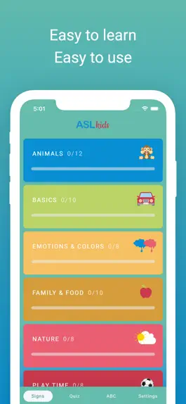 Game screenshot ASL Kids - Sign Language hack