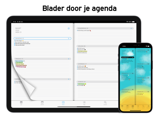 PaperCal iPad app afbeelding 1