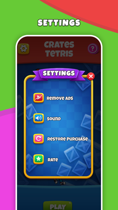 Crates Tetris - Move the box Screenshot