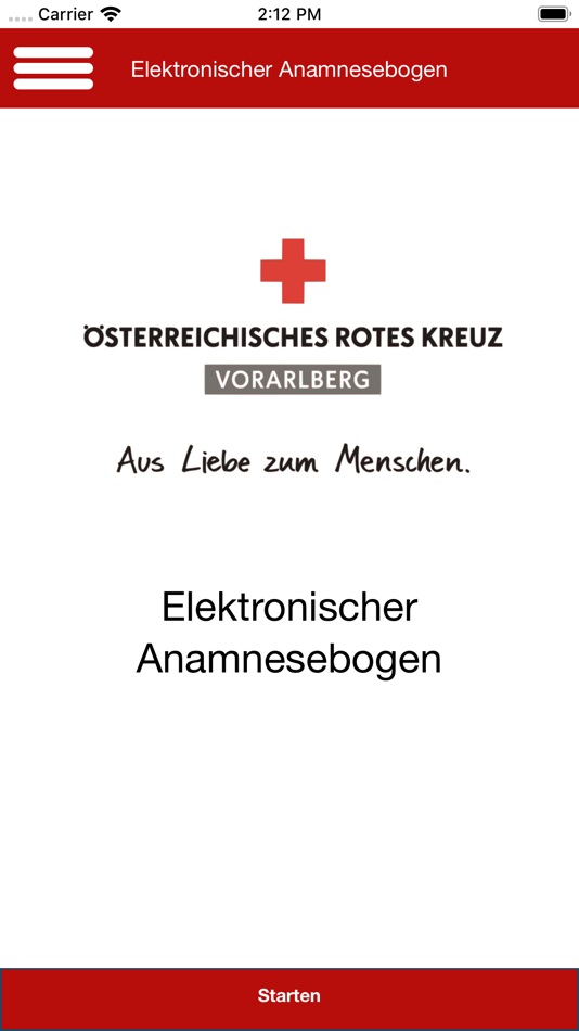 #2. Gesundheitsfragebogen (iOS) 由: Oesterreichisches Rotes Kreuz Landesverband Vorarlberg