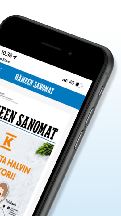 Hämeen Sanomat -sovellus Screenshot