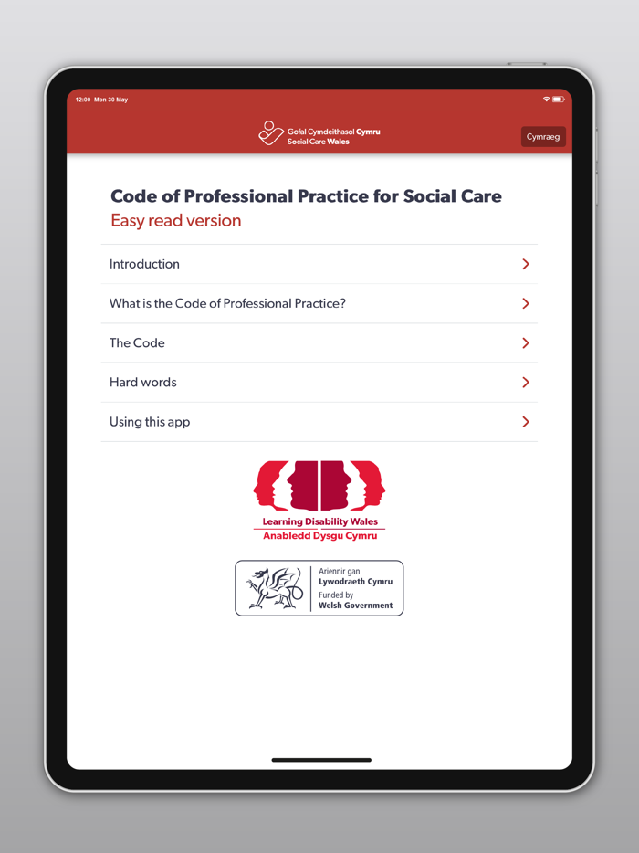 Easy Read Social Care Code