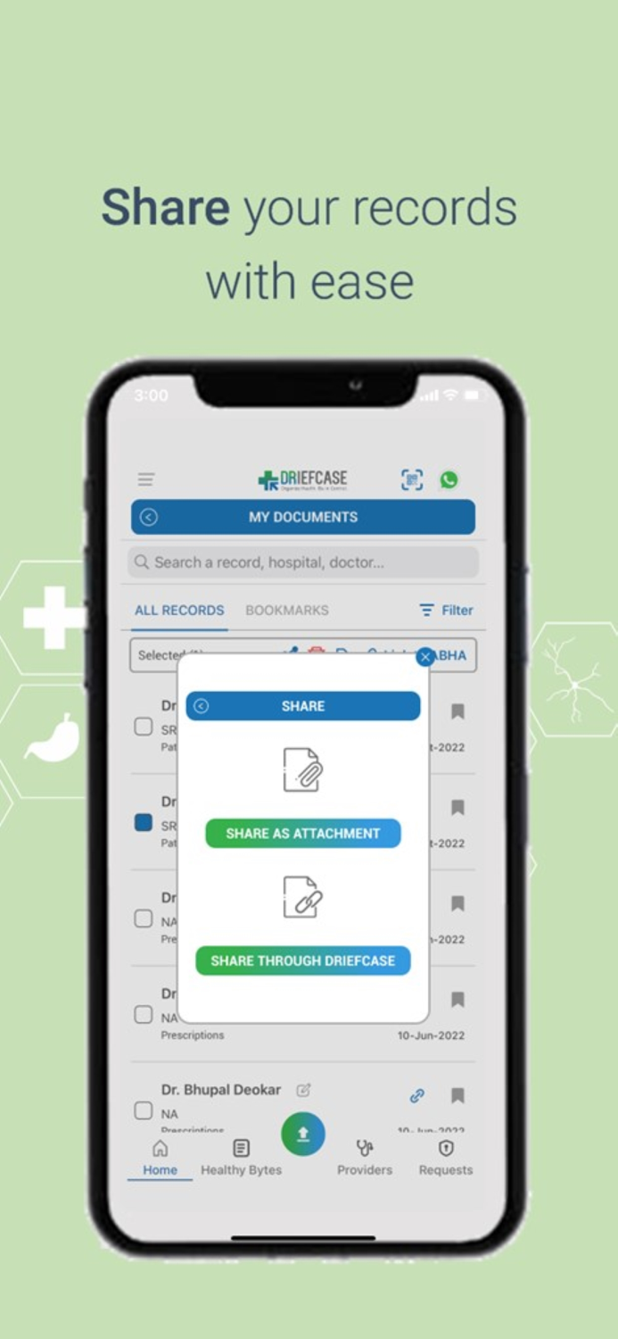 Driefcase ABHA, Health Records