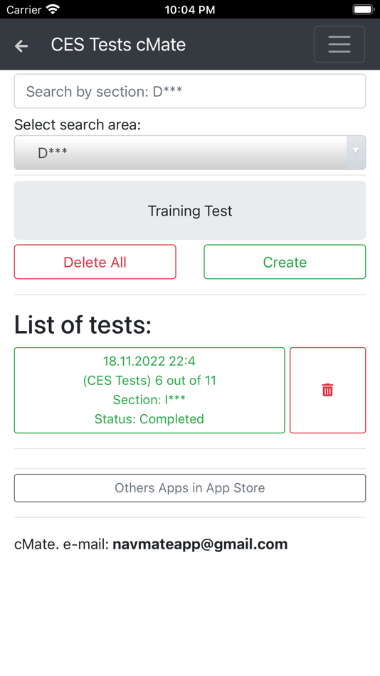 #9. CES Tests. cMate (iOS) 由: Maxim Lukyanenko