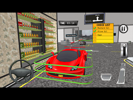 スーパーマーケットのゲームを介してドライブ-car gameのおすすめ画像2