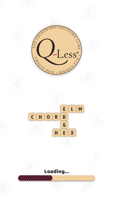 Q-Less Crossword Solitaire Screenshot