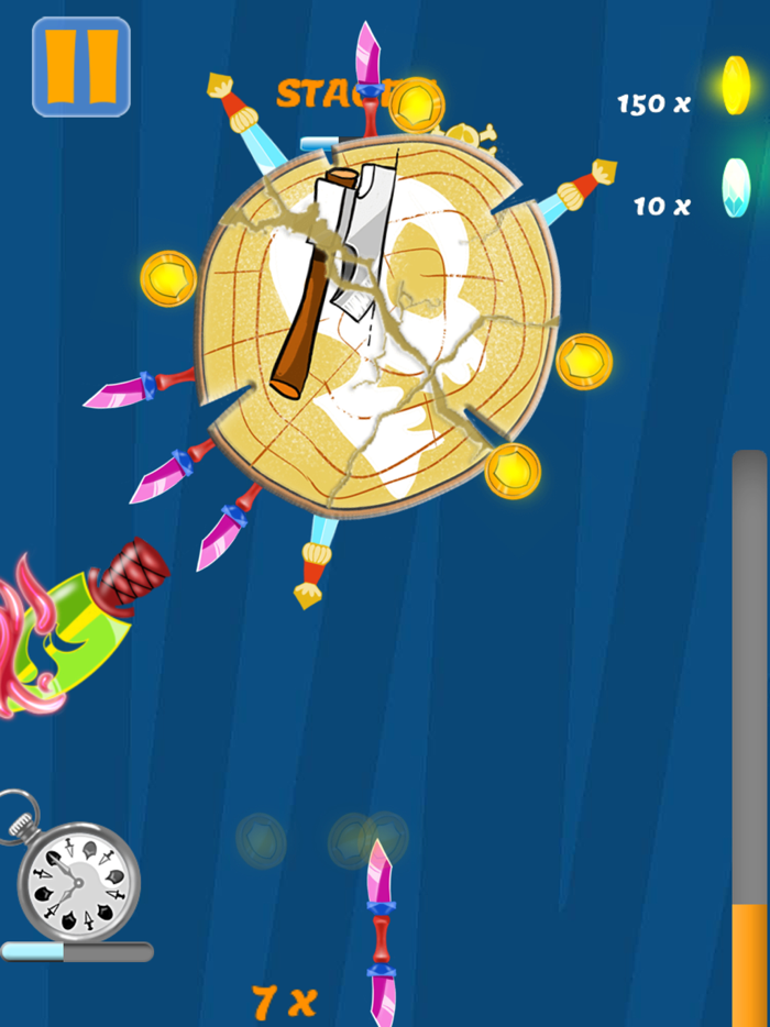 Knife Master dash at Monsters