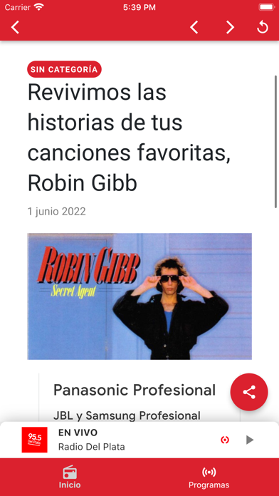 Radio del Plata Screenshot