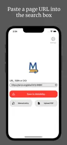 Uploader for Mendeley screenshot #1 for iPhone