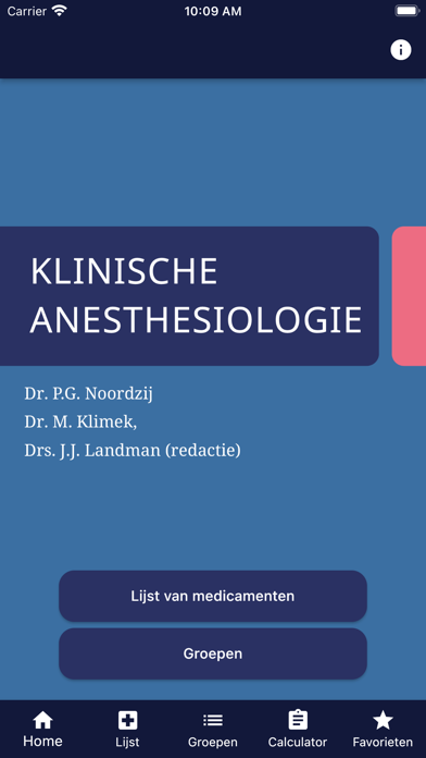 Anesthesiologie medicatie Screenshot