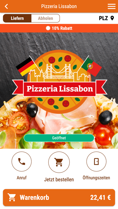 Lissabon Pizzeria Screenshot