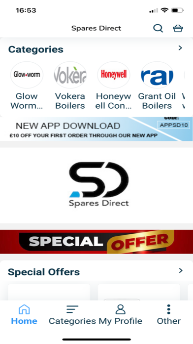 Spares Direct Ltd Screenshot