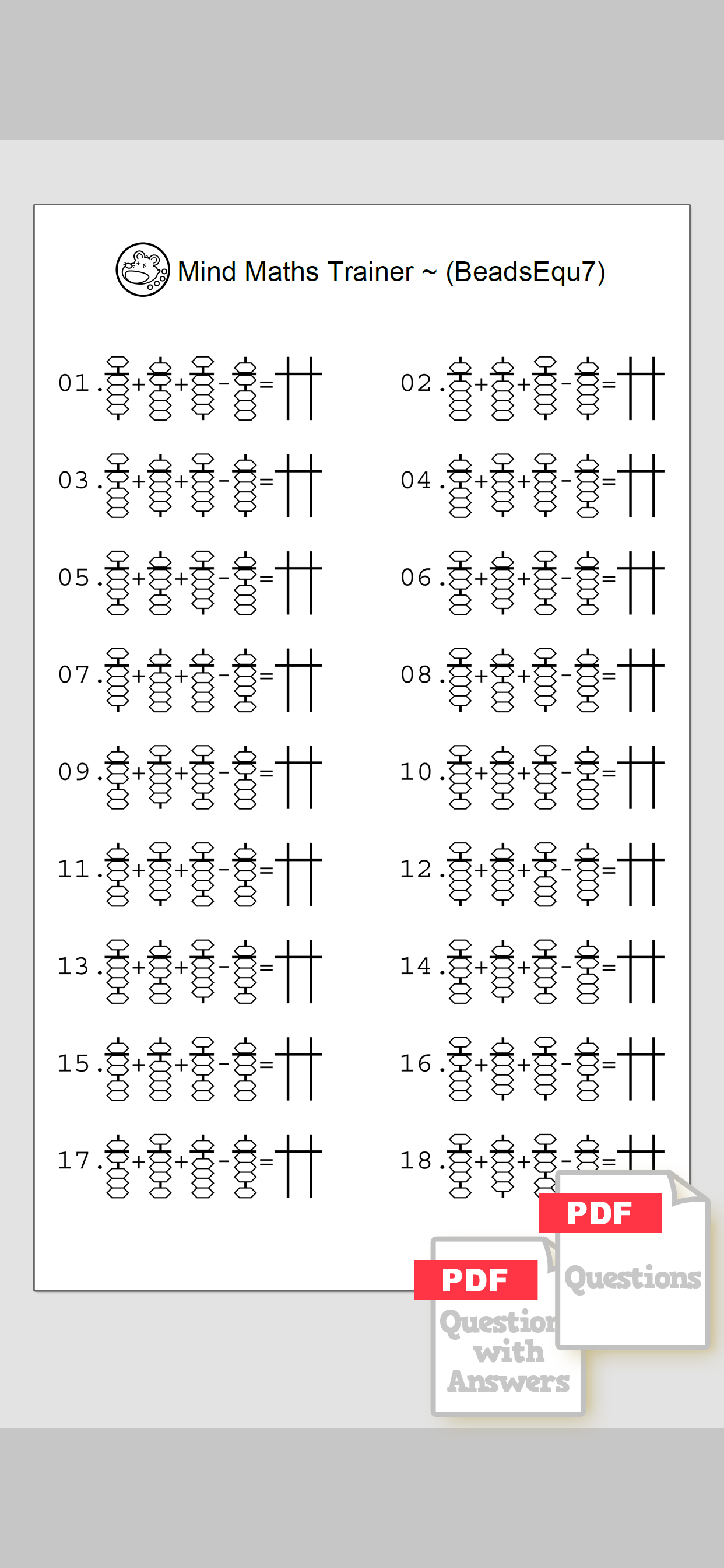 Mind Maths Trainer