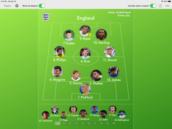 Screenshot #4 pour Lineup - Football Squad