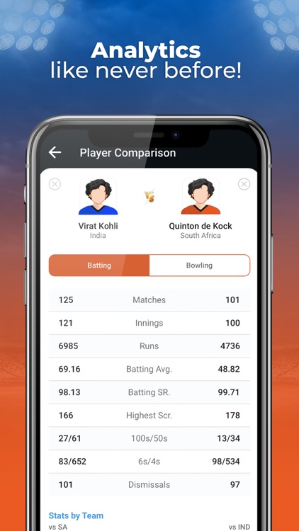 VUSport: Live Cricket & Stats screenshot-3