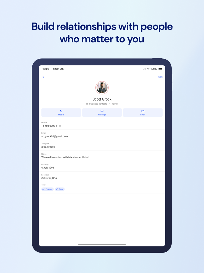 Ordemio - Personal CRM