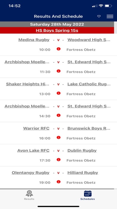 Screenshot 3 of Rugby Ohio App