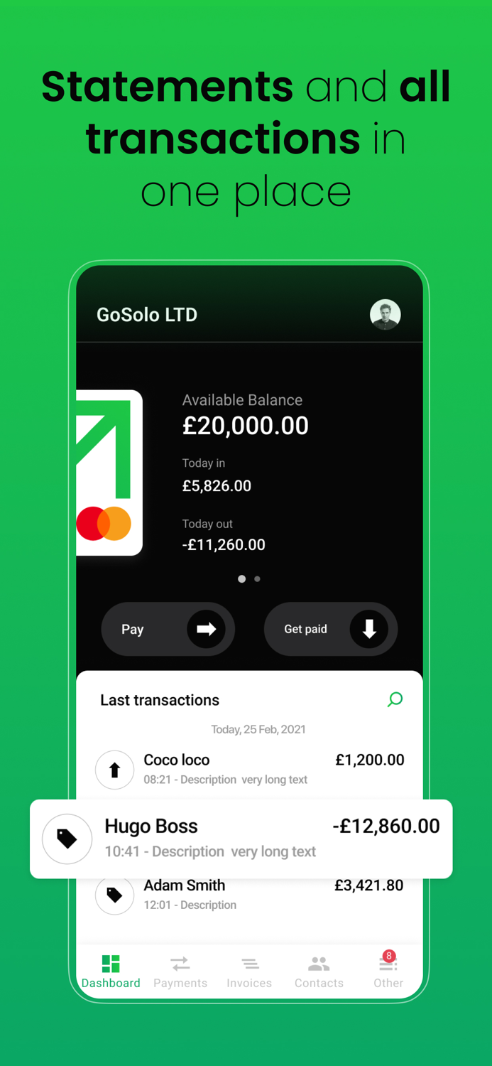 GoSolo Smart Business Account