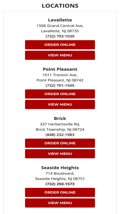 Little Mia's Pizza App Screenshot